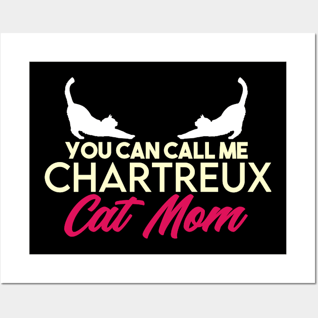 Chartreux cat mama breed. Perfect present for mother dad friend him or her Wall Art by SerenityByAlex